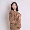 Jas van 50% wol en 50% alpaca - Beige (M-L) Bonte van Max Mara