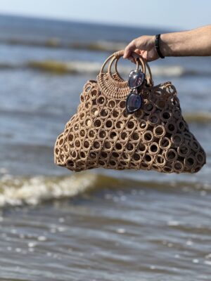 Handmade Summer Bag - Boho, Strand en Stro Stijl – Uniek & Natuurlijk