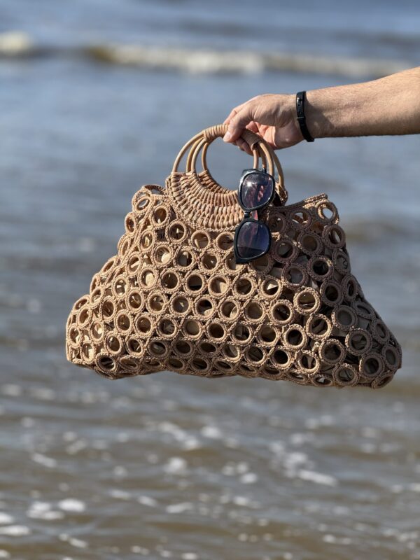 Handmade Summer Bag - Boho, Strand en Stro Stijl – Uniek & Natuurlijk