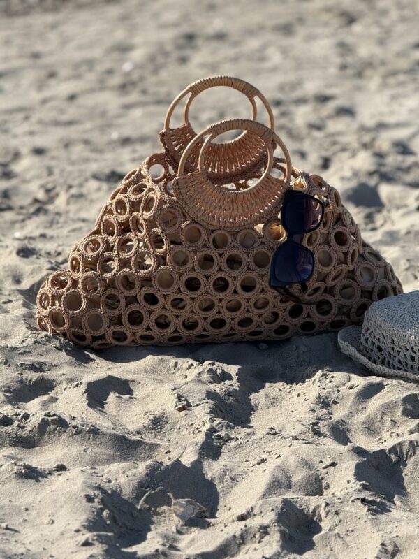 Handmade Summer Bag - Boho, Strand en Stro Stijl – Uniek & Natuurlijk
