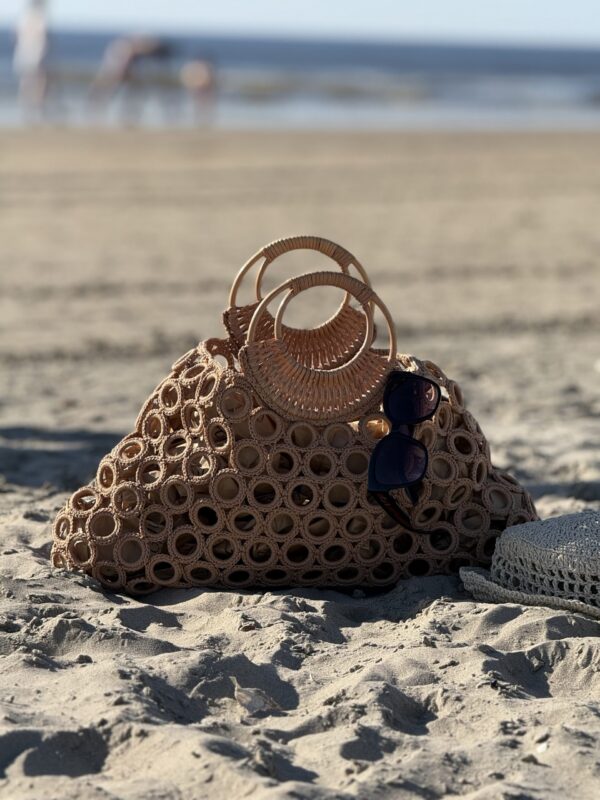 Handmade Summer Bag - Boho, Strand en Stro Stijl – Uniek & Natuurlijk