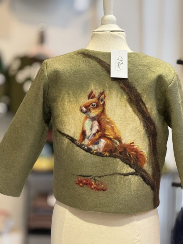 Handgemaakte Merinowol Kleding voor Kinderen | Luxe & Ambacht  Eekhoorn Vilt 6-7 jaar