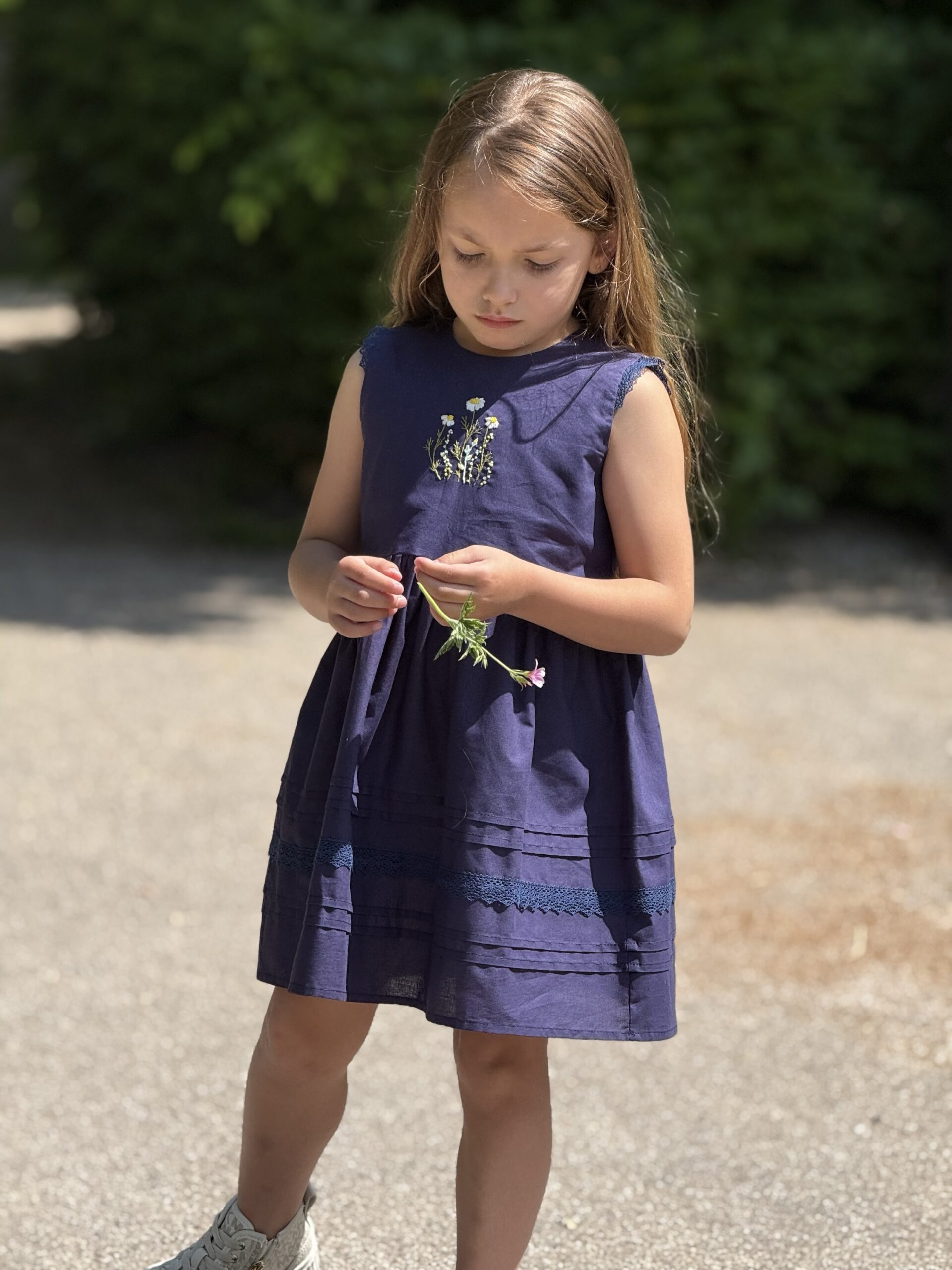 Kinderjurk met lieveheersbeestje Hand geschilderd
Katoen (4-5 jaar) - Afbeelding 3