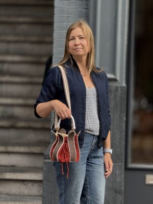 Exclusiefe   Unieke Tulp  Croche Tas