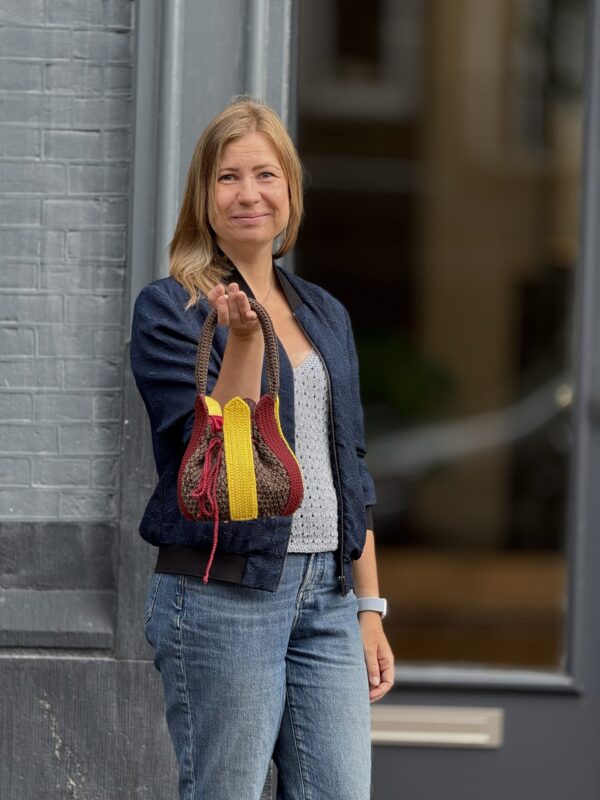Exclusieve   Unieke  Croche Tulp Tas Handmade
