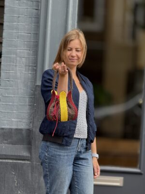 Exclusieve   Unieke  Croche Tulp Tas Handmade