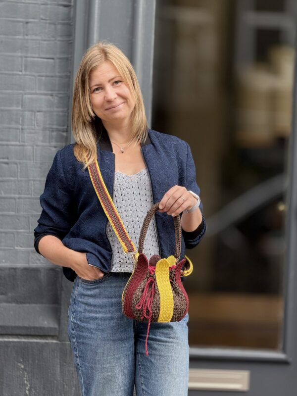 Exclusieve   Unieke  Croche Tulp Tas Handmade