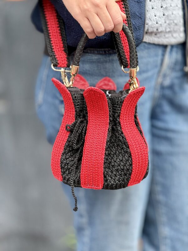 Exclusief   Unieke Tulp Croche Tas