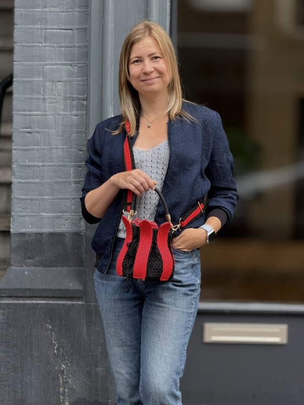 Exclusief   Unieke Tulp Croche Tas