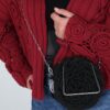 Exclusief  Handmade Tas Roos Zwart