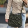 Exclusief  Handmade  schouder Tas Macramé