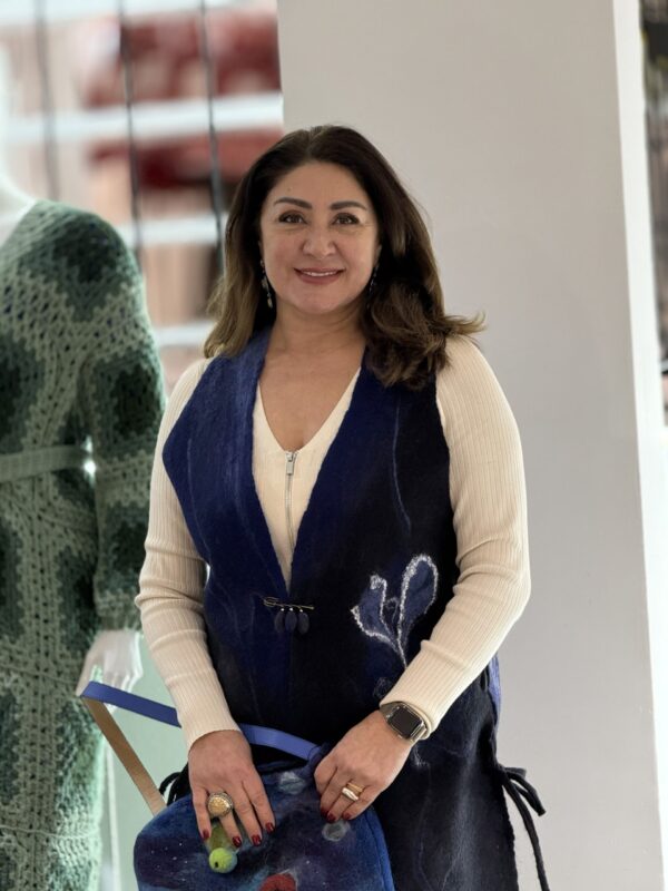 Handgemaakte  Kunst van Vilt gilet (vest) – uniek handwerk kledingstuk