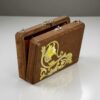 Handgemaakte design tas Exclusieve handgemaakte houten tas van walnoothout met leren binnenkant