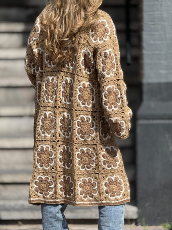 img_8690-2 Cardigan van Handgemaakte 80% Wol 20% Cashmere - Crème Beige