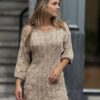 Blouse met  Ronde Hals voor V Hals voor de rug 
Gedraaid van Italiaanse Katoen & Viscose 
Handmade 

Crème Kleur ( S-M-L)