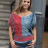 Blouse  Handgemaakte van  80% Bio Katoen   20% Viscose ( Gebreid) Handmade 
Universele Maat