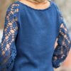 Blouse  Handgemaakt 50%  Italiaanse Merino Wol  70% Mohair  30% Cashmere 
 Gehaakt ( S-M)