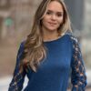 Blouse  Handgemaakt 50%  Italiaanse Merino Wol  70% Mohair  30% Cashmere 
 Gehaakt ( S-M)