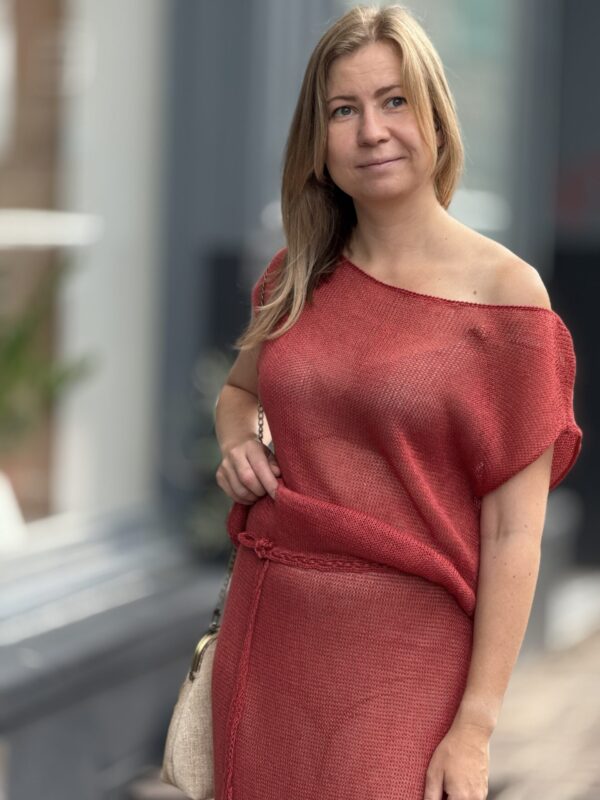 img_9122 Beach Jurk gebreid stijl - Universele maat Kwaliteit Loro Piana