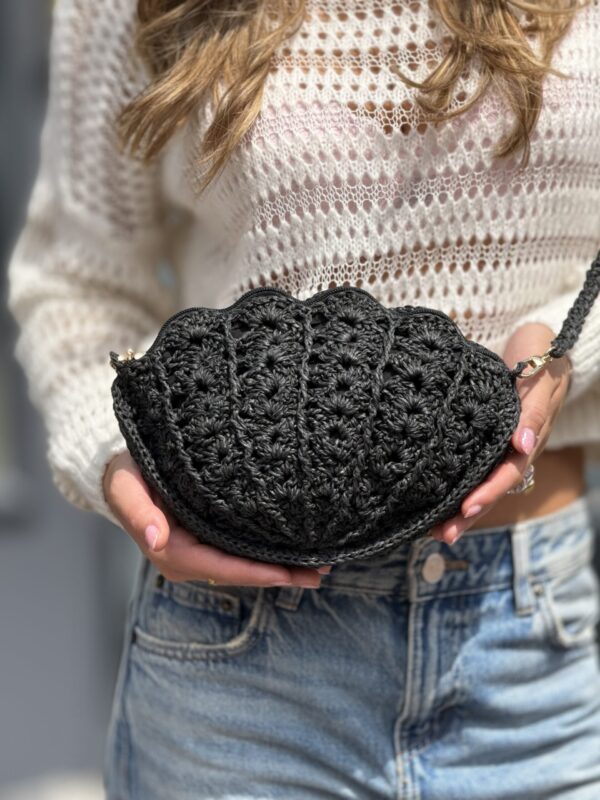 Exclusief   Unieke Tas Gehaakte van Biologie Raffia Garen 
  (Handmade)