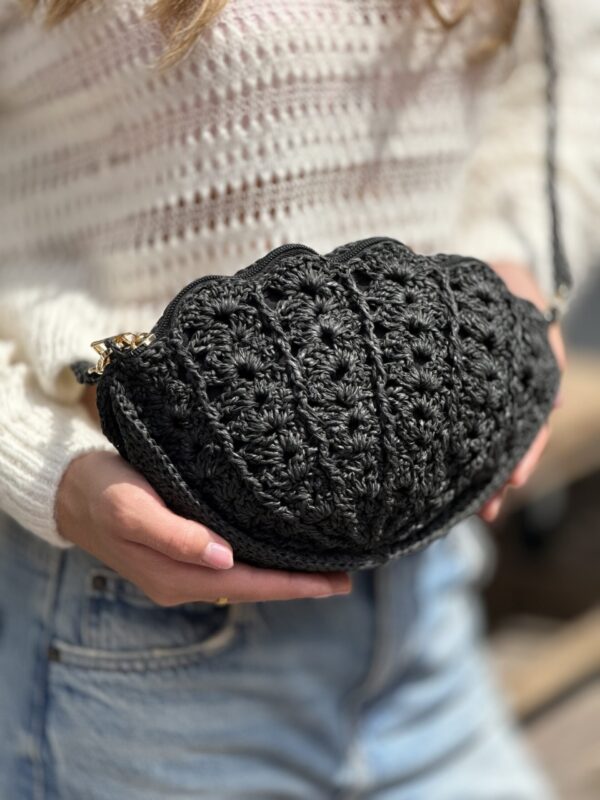 Exclusief   Unieke Tas Gehaakte van Biologie Raffia Garen 
  (Handmade)