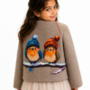 Handgemaakte  Jas Merinowol Kleding voor Kinderen | Luxe & Ambacht Vilt  7-8 jaar
