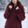 Handgemaakte Ierse kant  Dames  Jas van wol | Uniek design maat XL-XXL