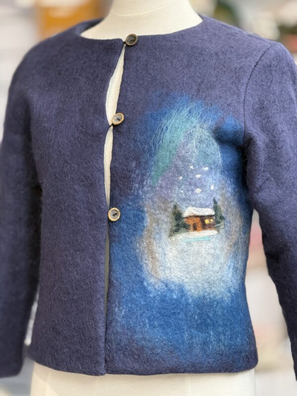 Handgemaakte  Jas Merinowol Kleding voor Kinderen | Luxe & Ambacht Vilt  leftijd  14-15 jaar