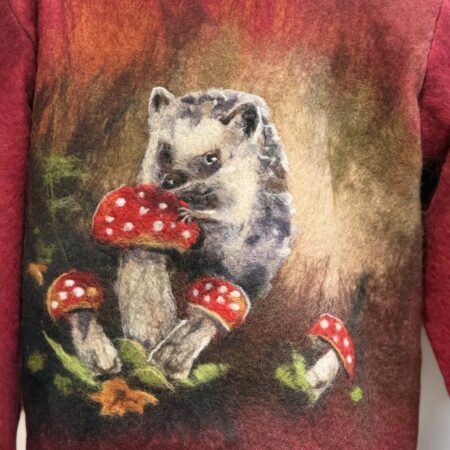 Handgemaakte  Jas Merinowol Kleding voor Kinderen | Luxe & Ambacht Vilt  leftijd  14-15 jaar