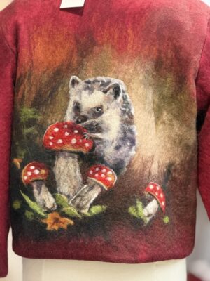 Handgemaakte Merinowol Kleding voor Kinderen | Luxe & Ambacht Egel  Vilt leftijd 8-9 jaar