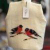 Handgemaakte  Gilet Merinowol  Vilt Kleding voor Kinderen | Luxe & Ambacht Leftijd 4-5 jaar  Vilt Vogels
