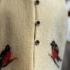 Handgemaakte  Gilet Merinowol  Vilt Kleding voor Kinderen | Luxe & Ambacht Leftijd 4-5 jaar  Vilt Vogels