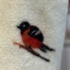 Handgemaakte  Gilet Merinowol  Vilt Kleding voor Kinderen | Luxe & Ambacht Leftijd 4-5 jaar  Vilt Vogels