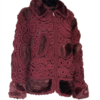 Handgemaakte Ierse kant  Dames  Jas van wol | Uniek design maat XL-XXL