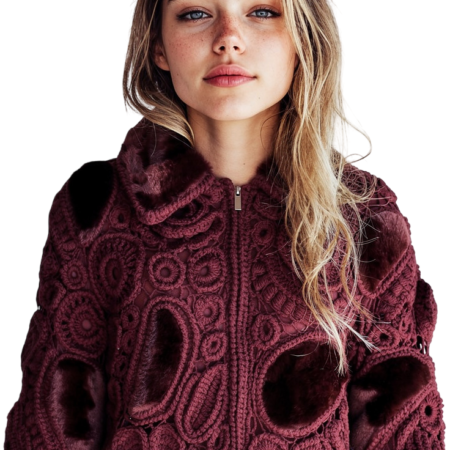 Handgemaakte Ierse kant van wol | Uniek design maat XL-XXL