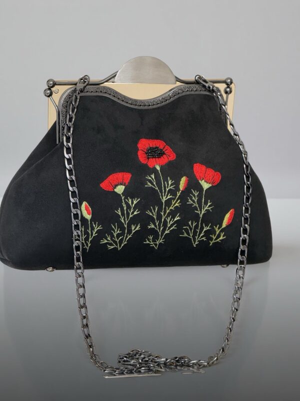 handgemaakte dames tas – geborduurde tas – vintage dames tas – Vintage Look