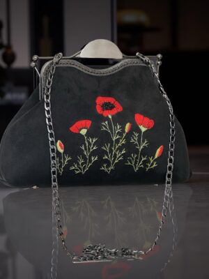 handgemaakte dames tas – geborduurde tas – vintage dames tas – Vintage Look