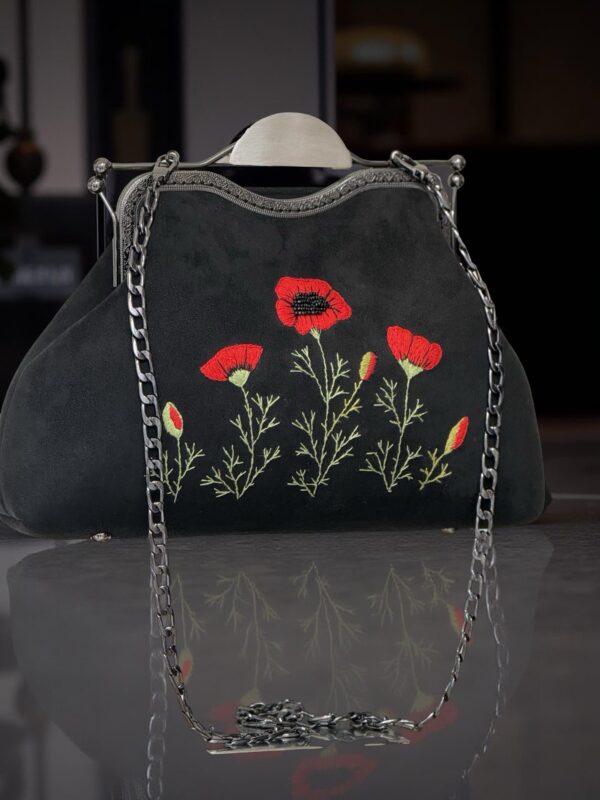 handgemaakte dames tas – geborduurde tas – vintage dames tas – Vintage Look