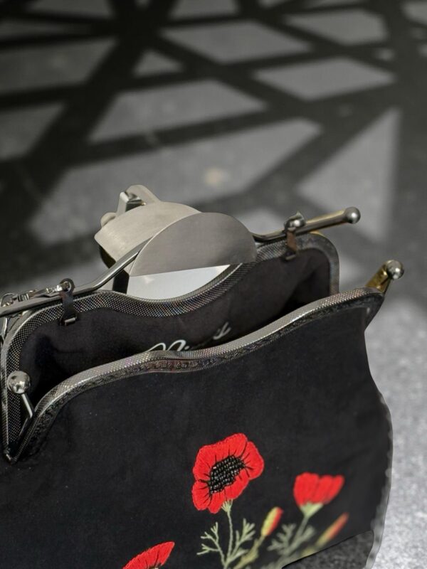 handgemaakte dames tas – geborduurde tas – vintage dames tas – Vintage Look