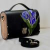 Exclusieve Luxe Leren Tas met Natuurlijk Hout  – Handgemaakt & Limited Editio Tas Tulp Paars Amsterdam
