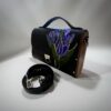 Exclusieve Luxe Leren Tas met Natuurlijk Hout  – Handgemaakt & Limited Editio Tas Tulp Paars Amsterdam