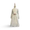 Kinder jurk met hand geborduurd paddenstoel