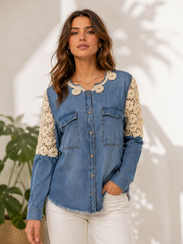 Floral White Shirt