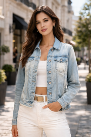 7524273e-e2ed-42d6-948a-4d0eb8d280db Handmade Denim Jacket with Crochet Back – Unique Upcycled Jacket – One of a Kind Exclusive Piece