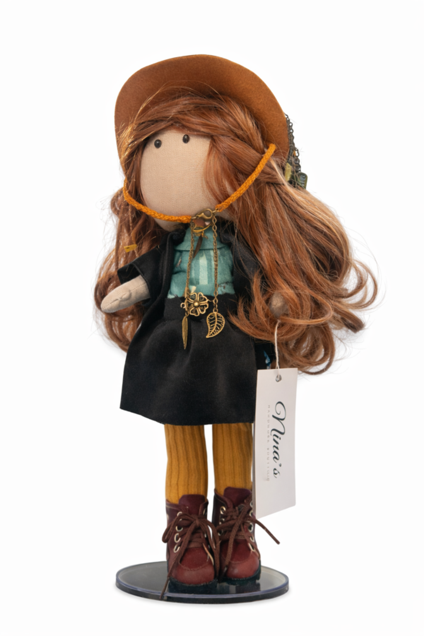 Angles Handmade Doll – Soft Fabric Toy, Unique Gift Idea, Handmade Doll Cowboy 30 cm Amsterdam