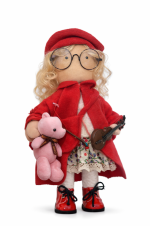 Angles Handmade Doll – Soft Fabric Toy, Unique Gift Idea, Handmade Doll Cowboy 30 cm Amsterdam