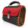 Exclusive Luxury Handmade Leather Bag Amsterdam | Natural Walnut Wood | Unique Designer Handbag | Nina’s Handwork Boutique