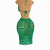 Green Crochet Two Piece Set – Handmade Boho Crop Top & Skirt Co-Ord