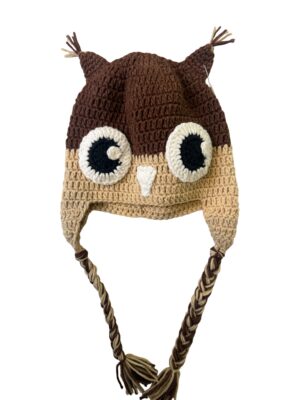 Handgemaakte Kinder Muts – Uil Muts – Warme Baby & Peuter Winter Muts – Hoge Kwaliteit Handwerk