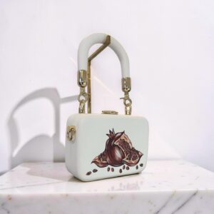Handgemaakte houten tas – Granaatappel & Armeens symbool